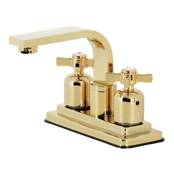 KB8462ZX Millennium 4" Centerset Bathroom Faucet, Polished Brass